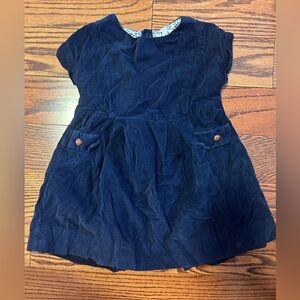 Jacadi Midnight Blue Corduroy Dress